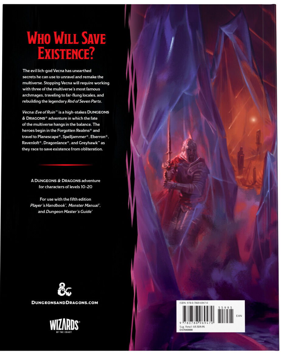 Dungeons and Dragons : Vecna Eve of Ruin Hardcover